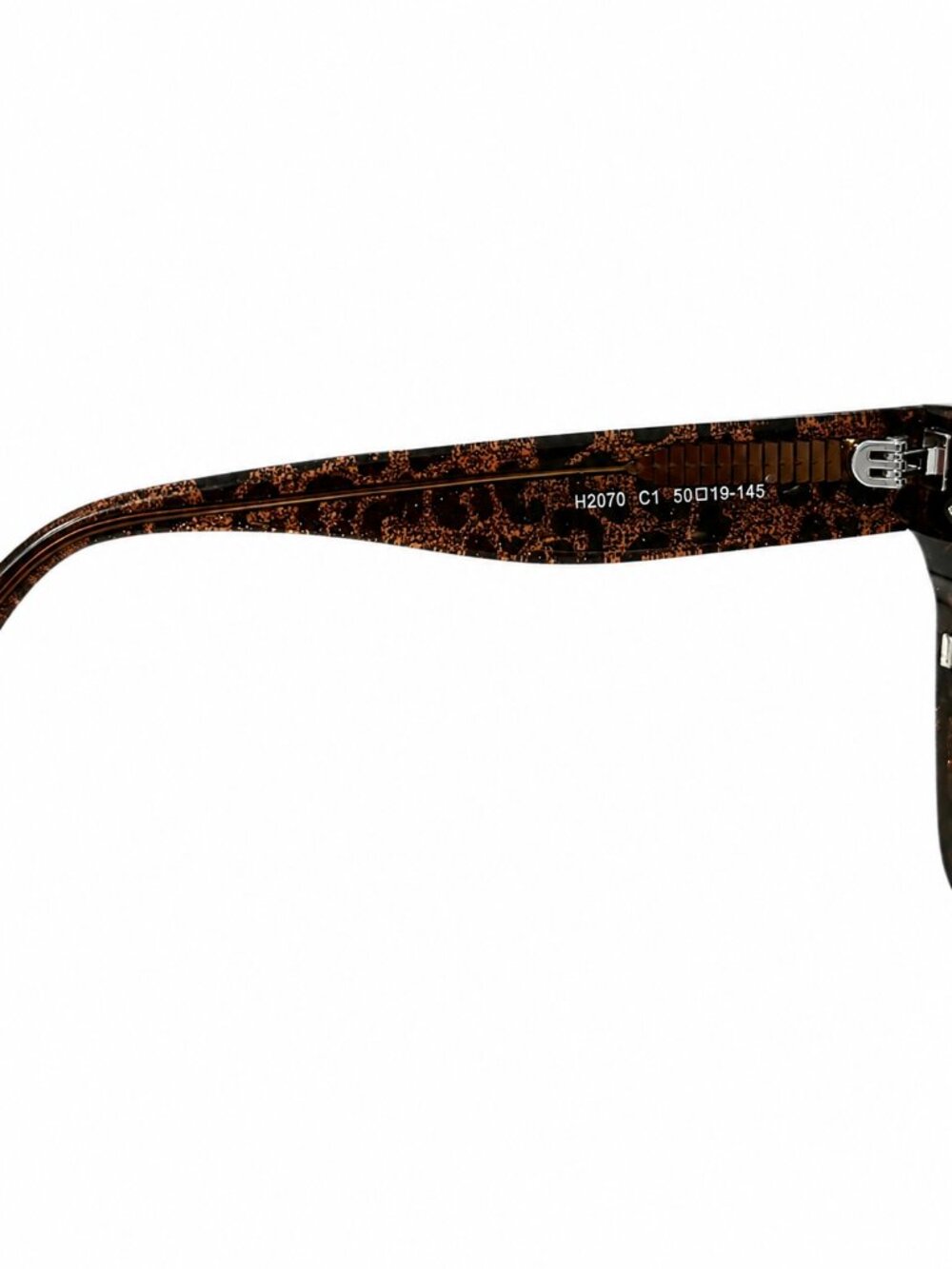 Dream Fever H2070 C1 Leopard Print Square Eyeglass Frames 50-19-145 - Picture 4 of 10